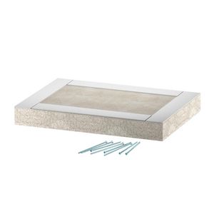Eindstuk EI60 voor PLCS D061220 200x120 glasvezel grijs