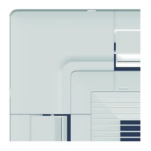 Paneel PU 950x950mm wit RAL9003 tbv cassette airco 90x90cm