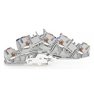 Etage installatieklem Met Druk 4 mm² grijs 2205-7646 VVE=50