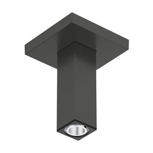 Plafondaansluiting E 10cm Brushed Black Chrome