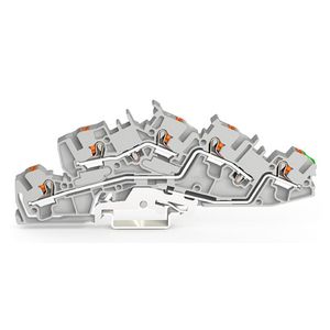 Etage installatieklem Met Druk 4 mm² grijs 2205-7645 VVE=50