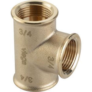 T-Stuk draadfitting brons 1"x3/4"x1" (3x bn.) 3130 VVE=5