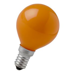 Gloeilamp kogelvormig E14 G45 230V 25W oranje VVE=10