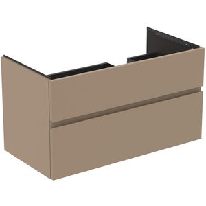 Wastafelmeubel 1000x505x550mm mat greige 2 laden Finesse E3446UP
