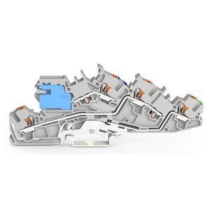 Etage installatieklem Met Druk 4 mm² grijs 2205-7641 VVE=50