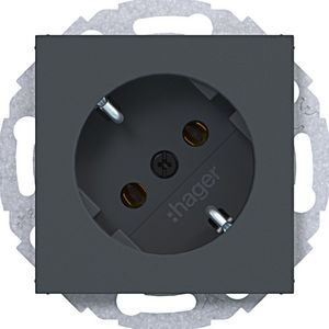 SCHUKO-wandcontactdoos 45gr. steekkl. A.x/C.x antraciet