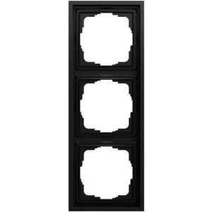 Afdekraam 3-v Gira F300 zwart m(gel.)