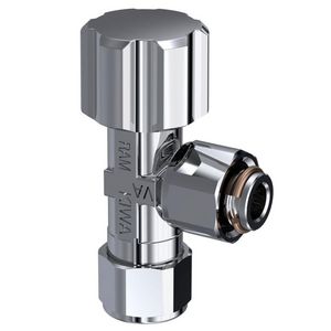 Hoekstopkraan 3/8" wartel x 12mm knel chroom tbv closetreservoir