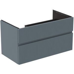 Wastafelmeubel 1000x505x550mm matt ashblue 2 laden Finesse E3445UQ