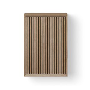 Wooden Cabinet Facet Stripes Mini / onderkast 425x225mm h=600mm eiken old grey