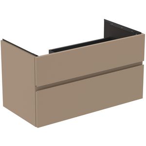 Wastafelmeubel 1000x505x550mm mat greige 2 laden Finesse E3445UP