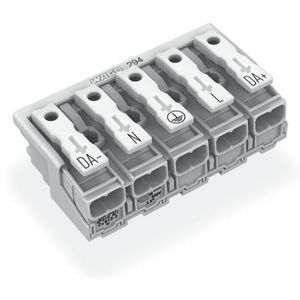 Kroonklem Drukknop extern wit 294-5095/5025-000 VVE=250