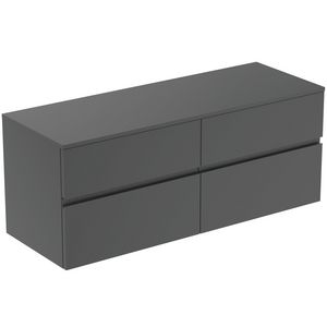 Wastafelmeubel 1402x505x558mm matt anthracite 4 laden Finesse