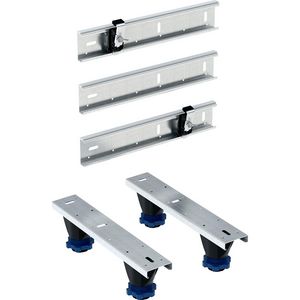 Set universele badpoten tbv acryl baden incl. muurprofiel