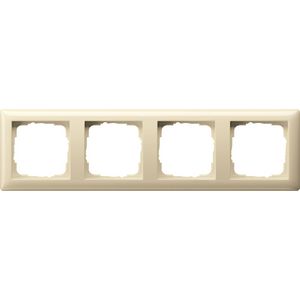 Afdekraam 4-v Gira Standard 55 creme wit