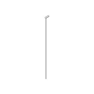 Trekstang voor afvoer. met knop 4x400mm chr