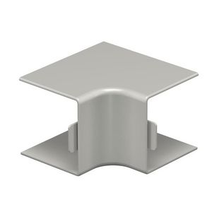 Binnenhoek 40x40mm polyvinylchlorid steengrijs VVE=4