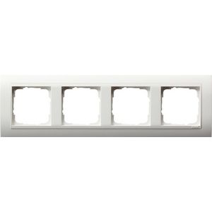 Afdekraam 4-v bred Gira Standard 55 zuiver wit m