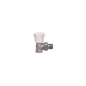 Radiatorafsluiter handbediend AS-T-90 haaks 3/8" (ombouw tot thermostatisch mogelijk)