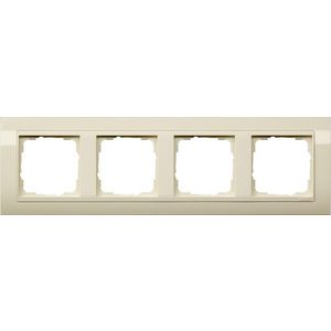 Afdekraam 4-v bred Gira Standard 55 creme wit