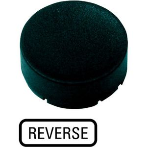 Indicatieplaatje hoog zwart "reverse"