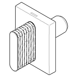 Greep v. wastafel Cold ovaal trap 60x47,5x40mm chr