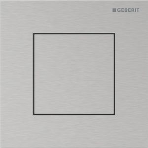 Urinoirsturing pneumatisch type 40 bedieningsplaat SQUARE: RVS geborsteld easy to-clean