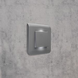 Wisselschakelaar easyled-10A B45mm ALU Mosaic