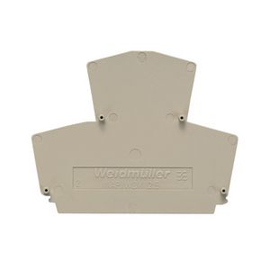 Afsluit- eindplaat d.beige h:69mm b:1.5mm V-0, VVE=20
