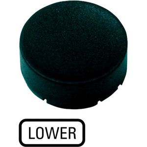 Indicatieplaatje hoog zwart LOWER