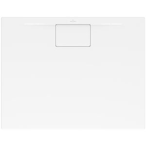 Archit. MetalRim douchebak 1000x800x15mm wit AS met afvoerkap