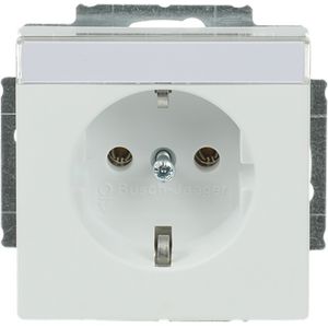 Tekstwandcontactdoos ra Centraalplaat inb f-matwit (20 EUN-884)