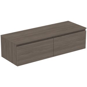 Wastafelmeubel 1402x505x378mm dark elm 2 laden Finesse