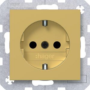 SCHUKO-wandcontactdoos Safety Plus steekklemmen A.x/C.x gold metalic