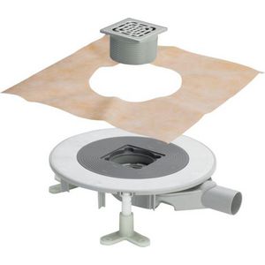 Badkamerafvoer DN50 kunststof/grijs 491420-669249