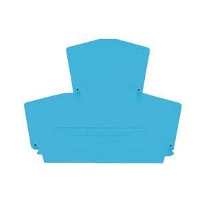 Afsluit- eindplaat blauw h:69mm b:1.5mm V-0 Wemid VVE=20