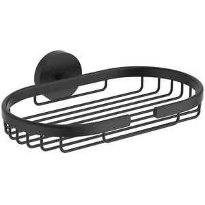 Zeepbak 197 x 137 x 48mm draadmodel wandmonta silk black IOM