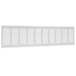 ALU plintrooster 500x130mm wit