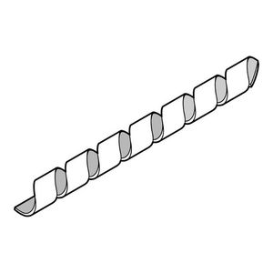 Rol a 25m. Spiroband 12mm Segma vlamvertragend