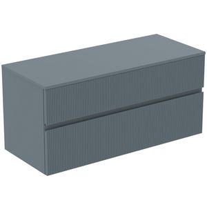 Wastafelmeubel 1202x505x558mm matt ashblue 2 laden Finesse E3431UQ