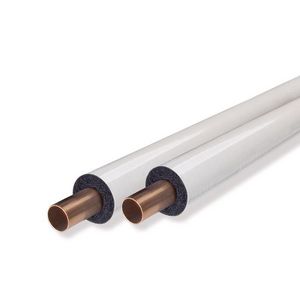 Lengte a 2mtr. buisisolatie HT/Armaflex S Ø12mm isolatiedikte 20mm wit afgedekt VVE=35