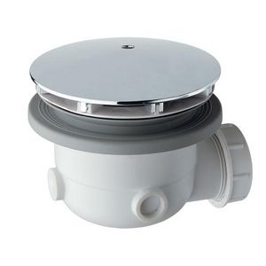 Douchebaksifon AD300 90mm PP afdekplaat chroom 120mm