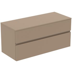 Wastafelmeubel 1202x505x558mm mat greige 2 laden Finesse E3431UP