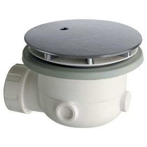 Douchebaksifon AD300 90mm PP afdekplaat rvs look 120mm
