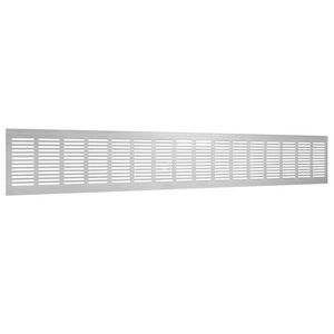 ALU plintrooster 500x130mm F1 aluminium