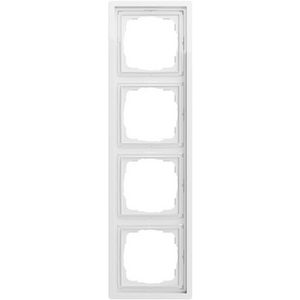 Afdekraam 4-v Gira F100 zuiver wit