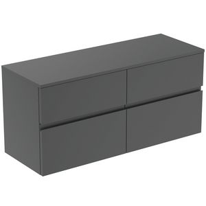 Wastafelmeubel 1202x440x558mm matt anthracite 4 laden Finesse