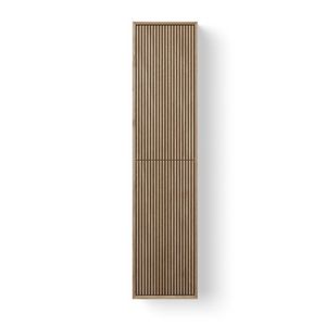 Wooden Cabinet Facet Stripes / hoge kast 40x30x170cm eiken old grey