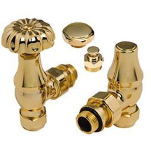 Kranenset Fleur goud 1/2" haaks