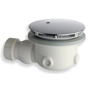 Douchebaksifon AD305 90mm PP afdekplaat chroom 120mm